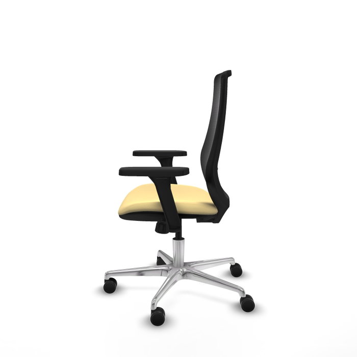 PIQUERAS Y CRESPO Silla de oficina Mardos con mecanismo Sincro Crema y Negro