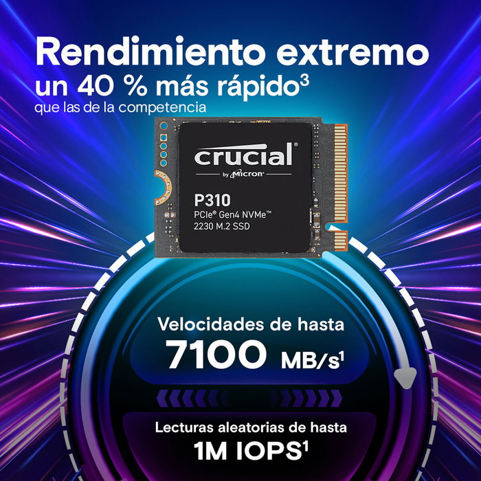 Crucial P310 2TB PCIe Gen4 NVMe 2230 M.2 SSD