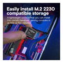 Crucial P310 SSD 2TB M.2 2230 NVMe PCIe Gen4 - Hasta 7100 MB/s de lectura, 6000 MB/s escritura, para Notebook/Consola