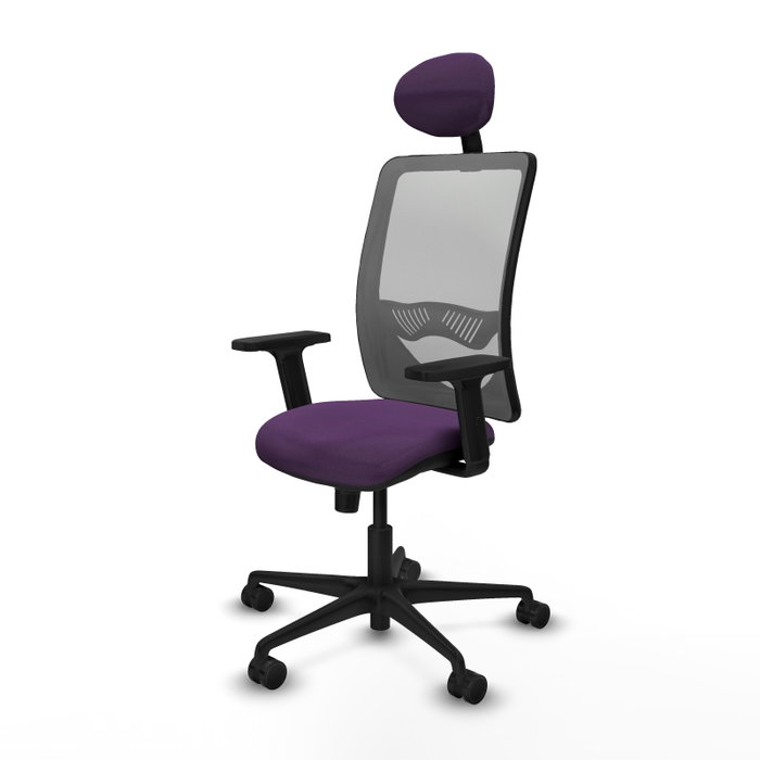 PIQUERAS Y CRESPO Silla de oficina Zulema con mecanismo Sincro, Morado y Gris PIQUERAS Y CRESPO Silla de oficina Zulema con mecanismo Sincro, Morado y Gris