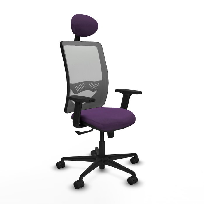 PIQUERAS Y CRESPO Silla de oficina Zulema con mecanismo Sincro, Morado y Gris PIQUERAS Y CRESPO Silla de oficina Zulema con mecanismo Sincro, Morado y Gris