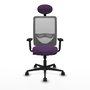 PIQUERAS Y CRESPO Silla de oficina Zulema con mecanismo Sincro, Morado y Gris
