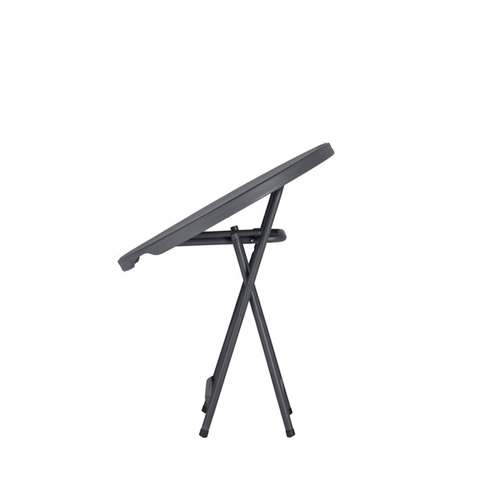 Zown Praxis80 Mesa redonda de exterior de polietileno, 81 cm de diámetro x 74 cm de alto, color gris