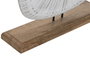 DKD Home Decor Decoración de Mango NUIPA Blanco Rozado y Marrón Desgastado