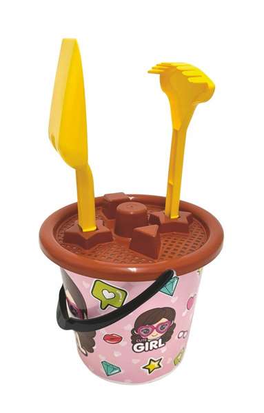 AVC Juego de Cubos de Playa con Pala, Rastrillo y Cedazo - Surtido de Colores - Modelos Surtidos AVC Juego de Cubos de Playa con Pala, Rastrillo y Cedazo - Surtido de Colores - Modelos Surtidos