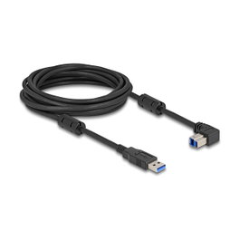 DeLOCK Cable USB 5 Gbps Tipo-A a Tipo-B 90° hacia abajo 5 m