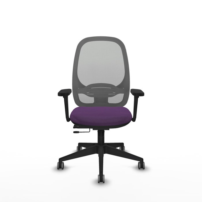 PIQUERAS Y CRESPO Silla de oficina Cilanco con mecanismo Sincro/Traslack, morado y gris