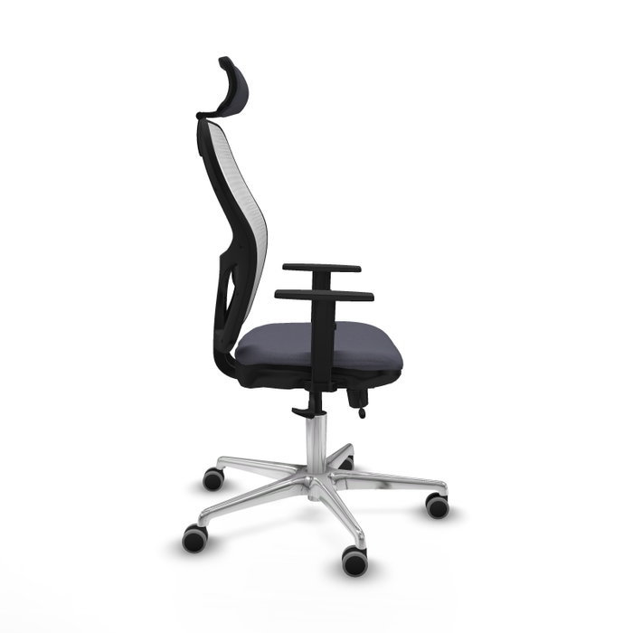 PIQUERAS Y CRESPO Silla de oficina Jorquera con mecanismo Sincro/Traslack Gris y Blanco