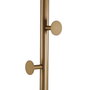 Versa Perchero Dorado en Madera MDF y PVC con Acabado de Mármol Blanco - 0.3x0.2x0.3 cm