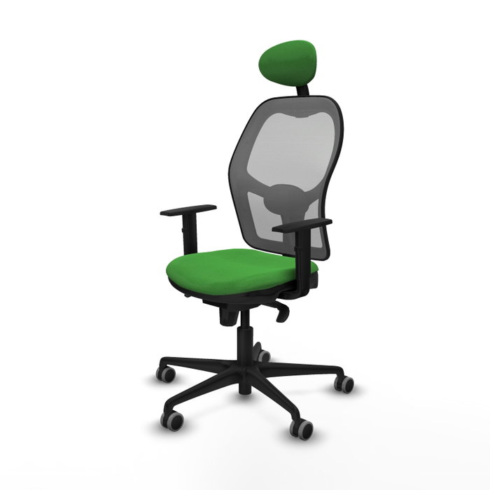 PIQUERAS Y CRESPO Silla de oficina Jorquera con mecanismo Sincro, verde y gris