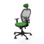 PIQUERAS Y CRESPO Silla de oficina Jorquera con mecanismo Sincro, verde y gris