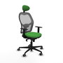 PIQUERAS Y CRESPO Silla de oficina Jorquera con mecanismo Sincro, verde y gris