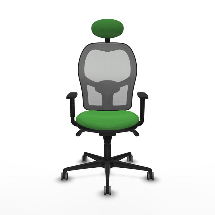 PIQUERAS Y CRESPO Silla de oficina Jorquera con mecanismo Sincro, verde y gris