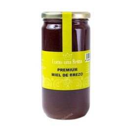 COMO UNA REINA Miel de Brezo Premium en Tarro de Cristal 1000 Gr