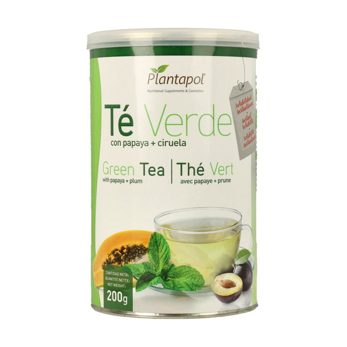 Plantapol Té Verde Instantáneo con Papaya y Ciruela 200g