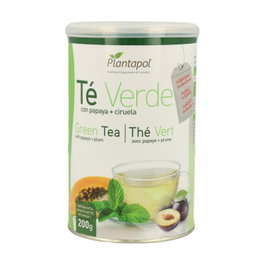 Plantapol Té Verde Instantáneo con Papaya y Ciruela 200g