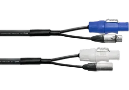 Cordial Cable DMX XLR de 5 Pines con PowerCON 5m
