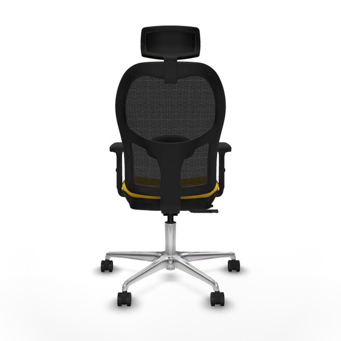 PIQUERAS Y CRESPO Silla de oficina Jorquera con mecanismo Sincro/Traslack Amarillo y Negro PIQUERAS Y CRESPO Silla de oficina Jorquera con mecanismo Sincro/Traslack Amarillo y Negro