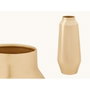 GIFTDECOR Jarrón Ovalado Dorado Med