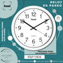 SAMI Reloj de Pared Red 30 cm Blanco