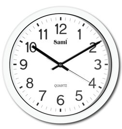SAMI Reloj de pared Sami Red 30cm blanco