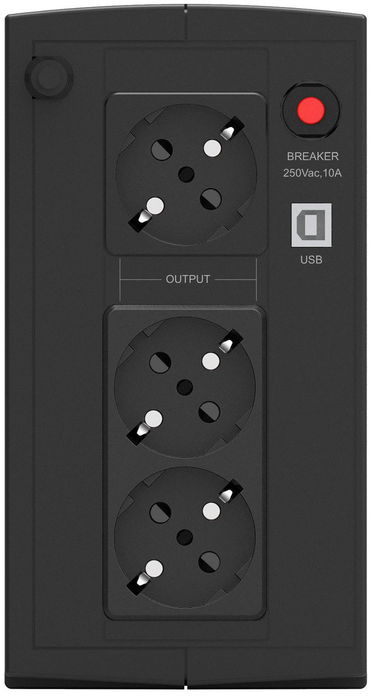 PowerWalker VI 1000 SB UPS 1000VA/600W Line-Interactive con Puerto USB para Protección contra Fallos de Alimentación y Disturbios de Voltaje