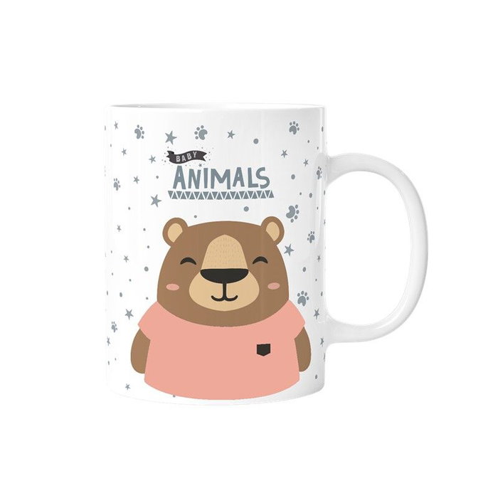 LOVELY STORY Taza infantil Oso 330ml de Plástico sin BPA para uso alimentario LOVELY STORY Taza infantil Oso 330ml de Plástico sin BPA para uso alimentario