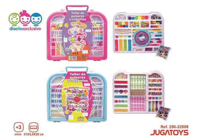 Maletín crea pulseras con accesorios 31x5'8x28cm - modelos surtidos