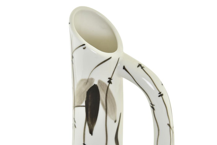 DKD Home Decor Jarrón de Porcelana Blanco 15x15x28 cm