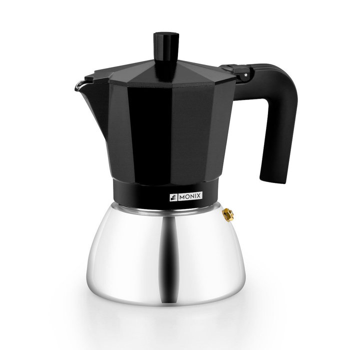 Cafetera Italiana BRA INOX BLACK 9T Negro 470 ml