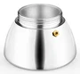 Monix Cafetera Italiana Manual M863009 de 9 Tazas (0,47 L) para Inducción, Color Negro, Cuerpo de Aluminio y Base de Acero Inoxidable