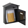 Arregui Visit Buzón individual exterior negro 30 x 11 x 36 cm