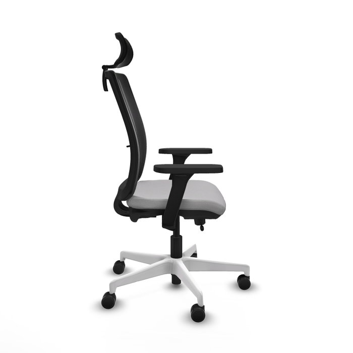PIQUERAS Y CRESPO Silla de oficina Haches Gris claro y Negro