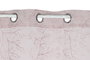DKD Home Decor Cortina de Poliéster 140x260 con 8 Anillas Rosa Palo