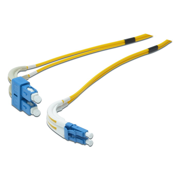 Digitus LWL Patchkabel LC -> SC 1.00m Singlemode Duplex OS2 Cable de Fibra Óptica Monomodo