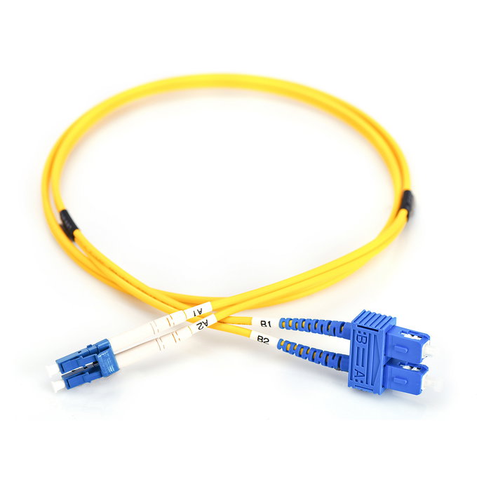 Digitus LWL Patchkabel LC -> SC 1.00m Singlemode Duplex OS2 Cable de Fibra Óptica Monomodo