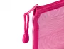 Liderpapel Bolsa zipper bag de poliéster transpirable multiusos tamaño DIN A4 color rosa