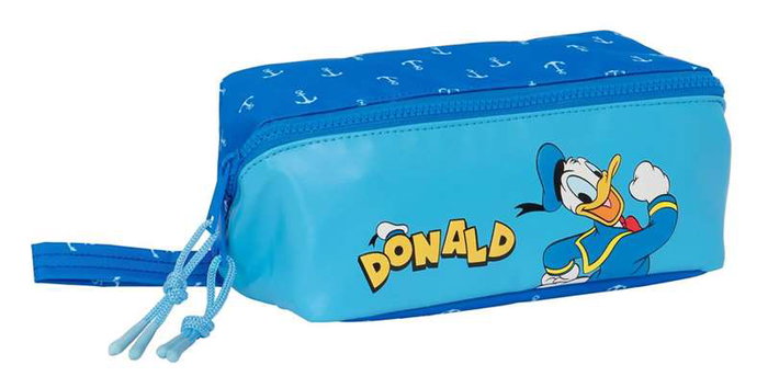 Estuche Escolar Donald Azul 22 x 10 x 10 cm