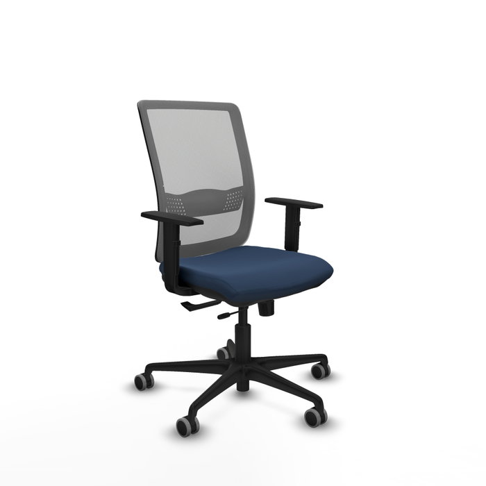 PIQUERAS Y CRESPO Silla de oficina Haches Azul marino y Gris PIQUERAS Y CRESPO Silla de oficina Haches Azul marino y Gris