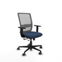 PIQUERAS Y CRESPO Silla de oficina Haches Azul marino y Gris