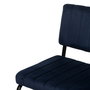 Silla Azul Tejido-Metal Contract 48 X 56 X 82 cm (Set de 2)