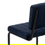 Silla Azul Tejido-Metal Contract 48 X 56 X 82 cm (Set de 2)