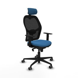 PIQUERAS Y CRESPO Silla de oficina Jorquera Azul claro y Negro