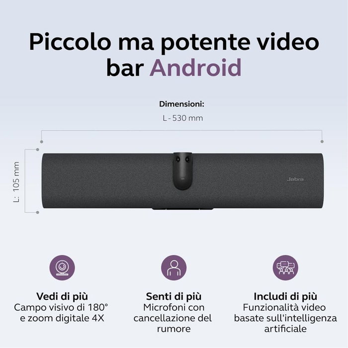 Jabra PanaCast 40 VBS Bar Only UC Negro