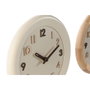 DKD Home Decor Pack de 2 Relojes de Pared 3D de Madera Silenciosos