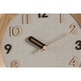 DKD Home Decor Pack de 2 Relojes de Pared 3D de Madera Silenciosos