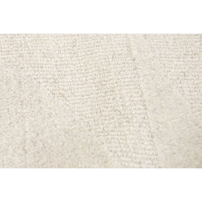 DKD Home Decor Alfombra de Lana Hecha a Mano 160x230 cm Crudo