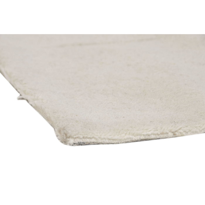DKD Home Decor Alfombra de Lana Hecha a Mano 160x230 cm Crudo
