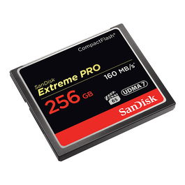 Sandisk Extreme PRO CompactFlash 256GB Tarjeta de Memoria 160 MB/s Lectura, 140 MB/s Escritura