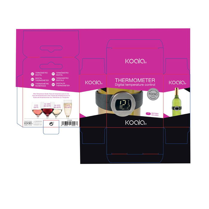 Reloj Termómetro Bodega Koala 7,5x7,5 cm Reloj Termómetro Bodega Koala 7,5x7,5 cm